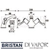 Bristan Lever Basin Mixer Waste 4 Litre Flow Limit Dimensions